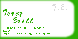 terez brill business card